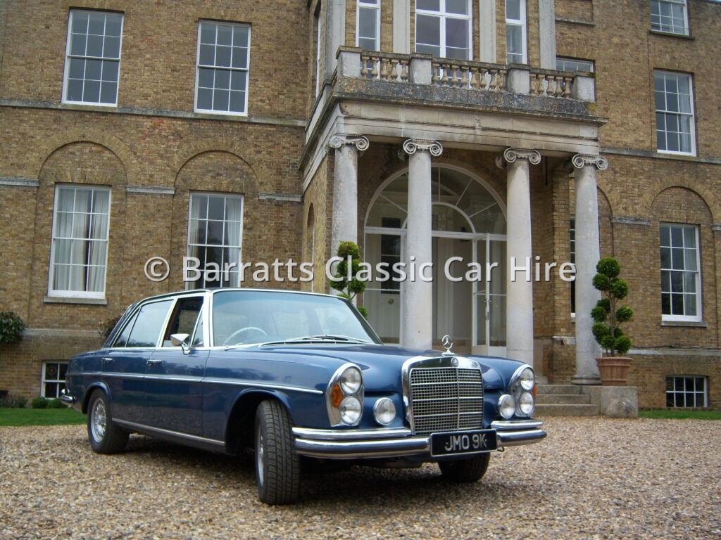 Classic mercedes at country house