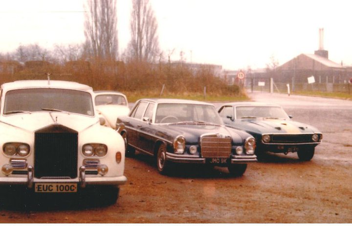 Classic mercedes and beatles rolls-royce