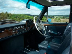 Interior of classic mercedes